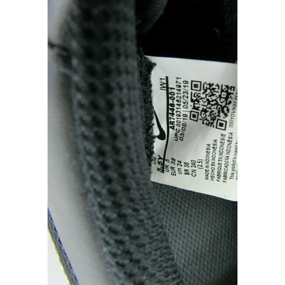 Nike Air Force 1 LV8 3 (GS) Swoosh Pack Black Silver AR7446-001 Size 5.5Y‎